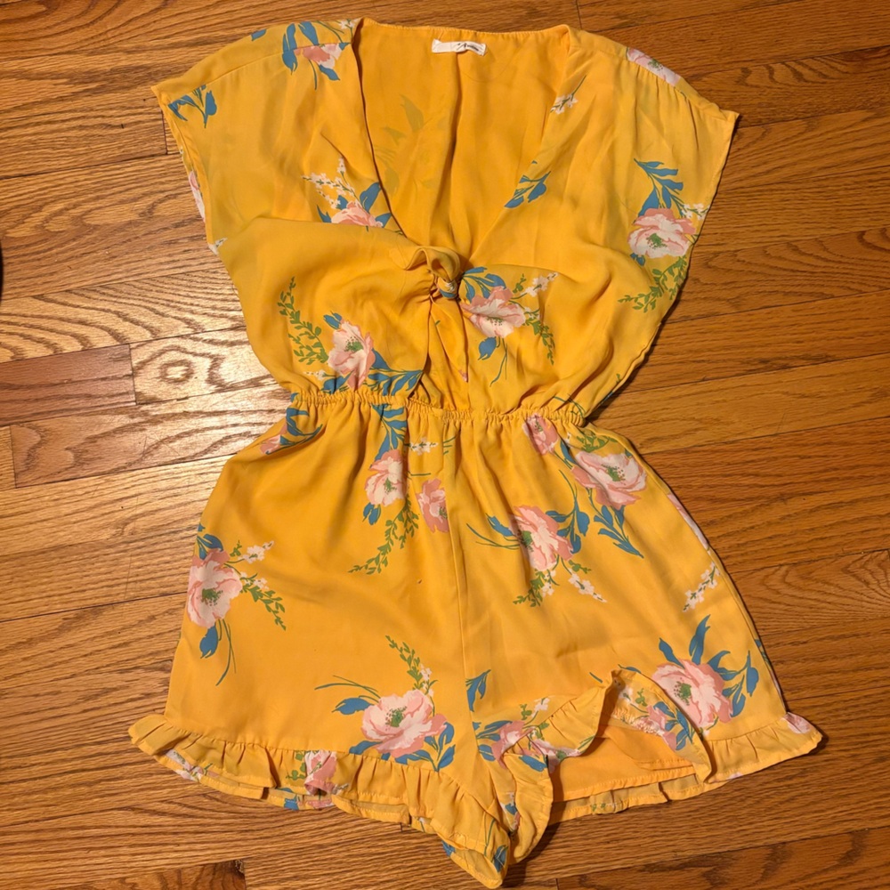 Floral Yellow Dress